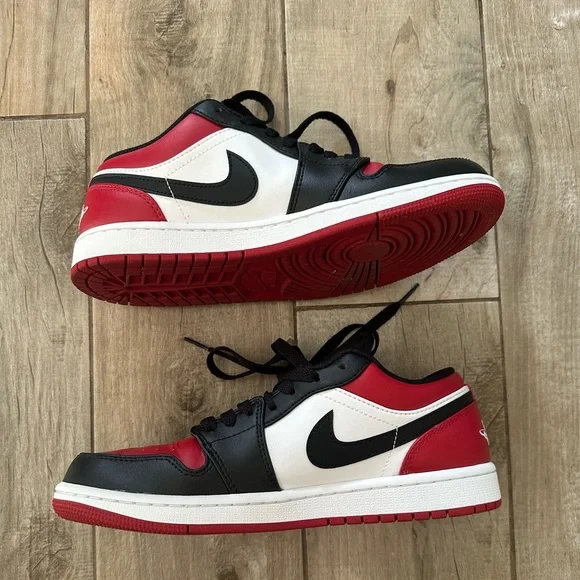 Jordan 1 Low Bred Toe Size 7.5M/9W - Picture 5 of 12